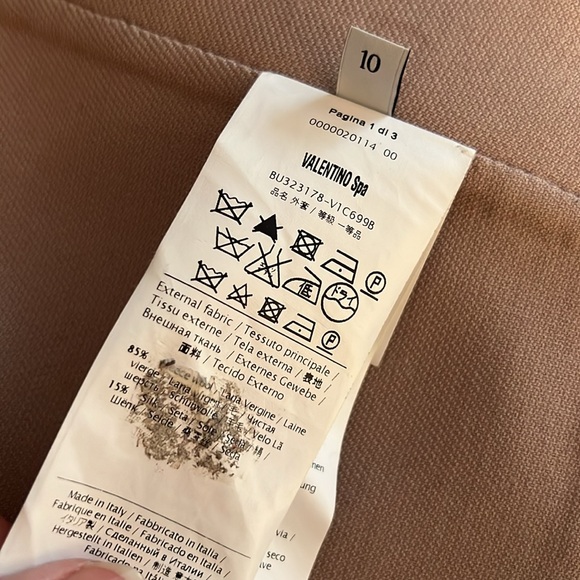 VALENTINO TechnoCOUTURE JACKET Beautiful Nude Color with Lamb fur insert Size 10 - Picture 12 of 15